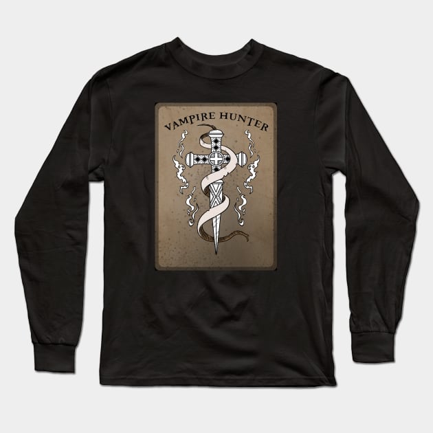 Vampire Hunter Long Sleeve T-Shirt by peekxel